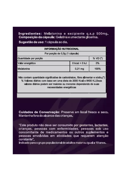 Melatonina (30 Cáps) - Image 2