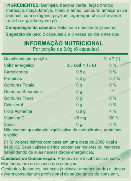 Seca Barriga c/ Matchá (120 Cáps) - Image 2